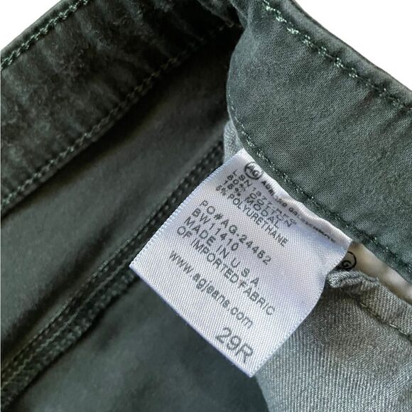 AG ADRIANO GOLDSCHMIED The Stevie Ankle Jean Green Size 29 - Picture 6 of 7
